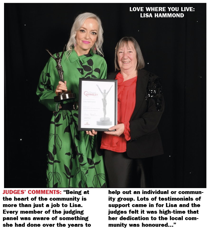 Proud of Barnsley Awards 2023: Love Where You Live winner Lisa Hammond